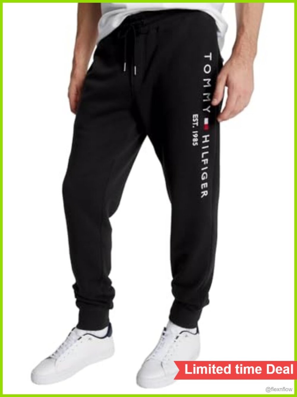 Men's Logo Jogger Sweatpants Tapered Fit Pockets Casual